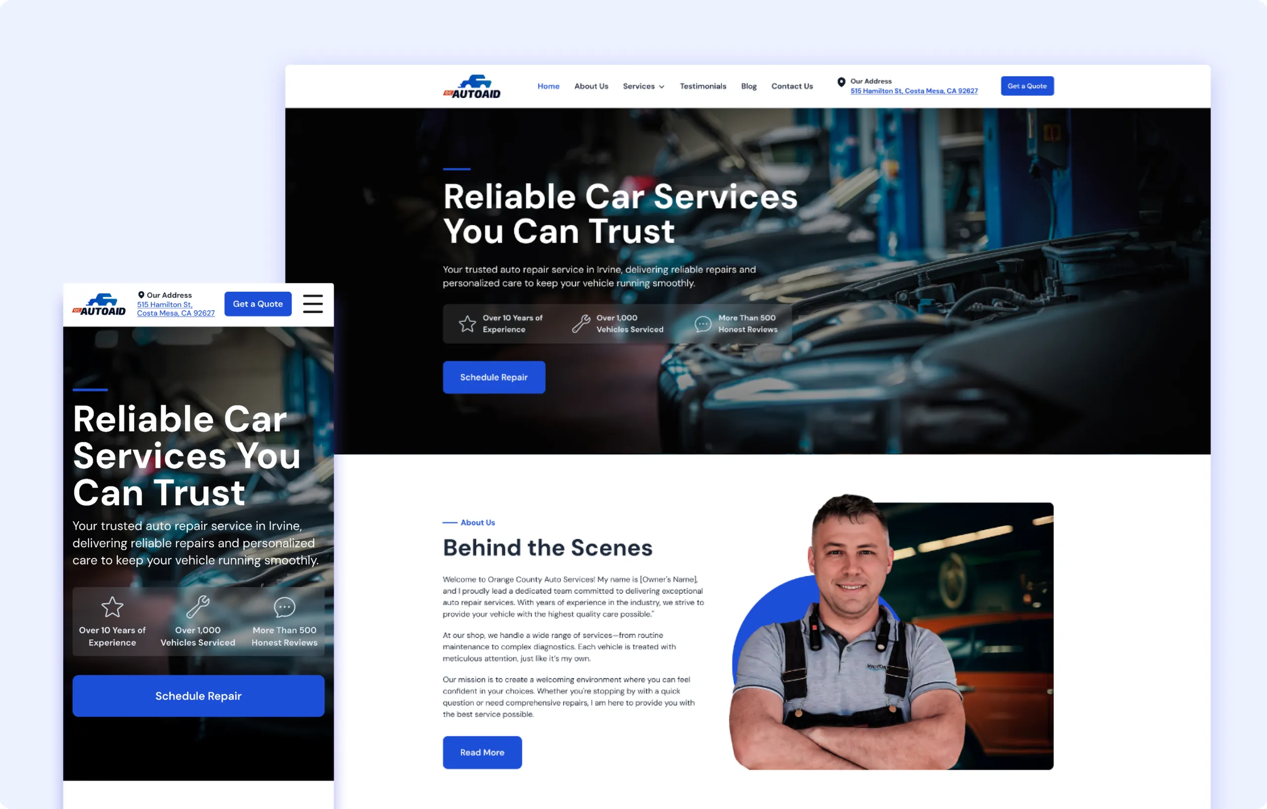 OCAutoAid — website screenshot